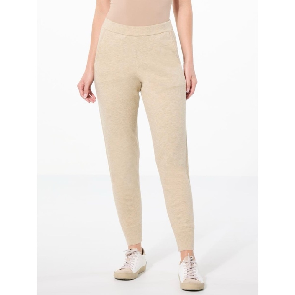 Wynne Layers “Kiss of Cashmere” casual pull-on jogger pants (large)